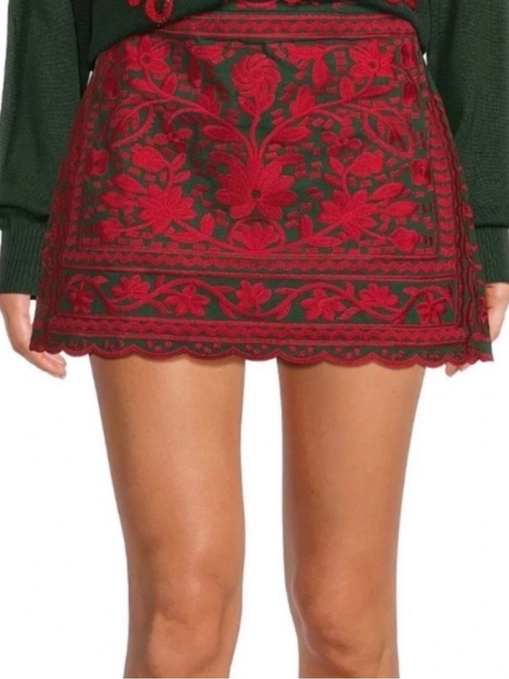 ✨NWT ✨J. Marie Lulu
Embroidered Floral Mini Skirt ✨Size XL✨